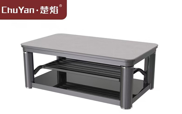 尊龙官方高端升降茶几电暖桌 茶几智能升降电器E22-阿玛尼灰[固定中层]