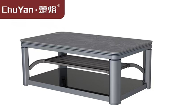 尊龙官方高端升降茶几电暖桌 茶几智能升降电器T23-1-普达拉斯灰[固定中层]