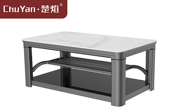 尊龙官方高端升降茶几电暖桌 茶几智能升降电器B24-白玉石[固定中层]