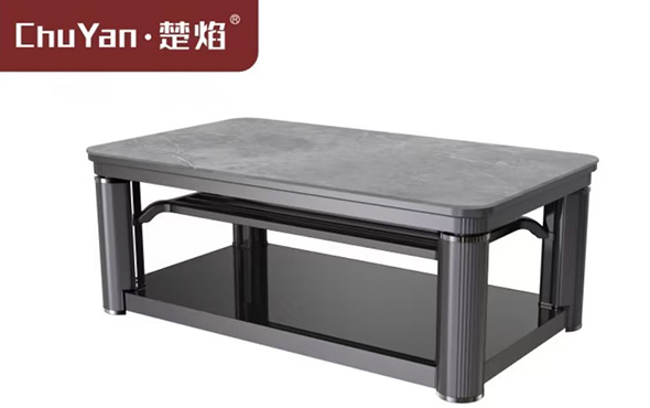 尊龙官方高端升降茶几电暖桌 茶几智能升降电器E22-1-普达拉斯灰[双升降]