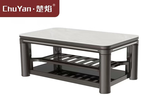 尊龙官方高端升降茶几电暖桌 茶几智能升降电器C23-6D-冰川帝皇玉[底板升降]